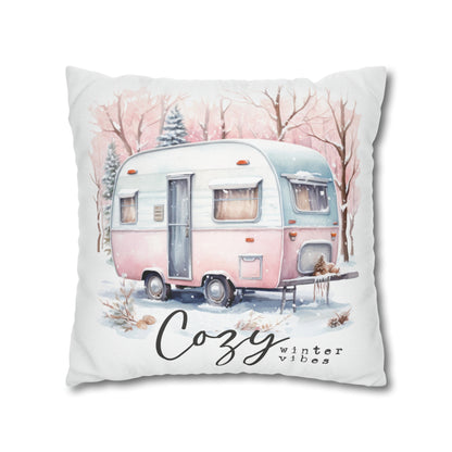 Cozy Winter Vibes Christmas-themed Soft Fabric Cushion for Decor