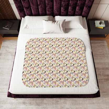 Soft Sherpa Blanket, Snuggly Sherpa Blanket, Beautiful Panda Print, Baby Panda Print, Sleeping Panda