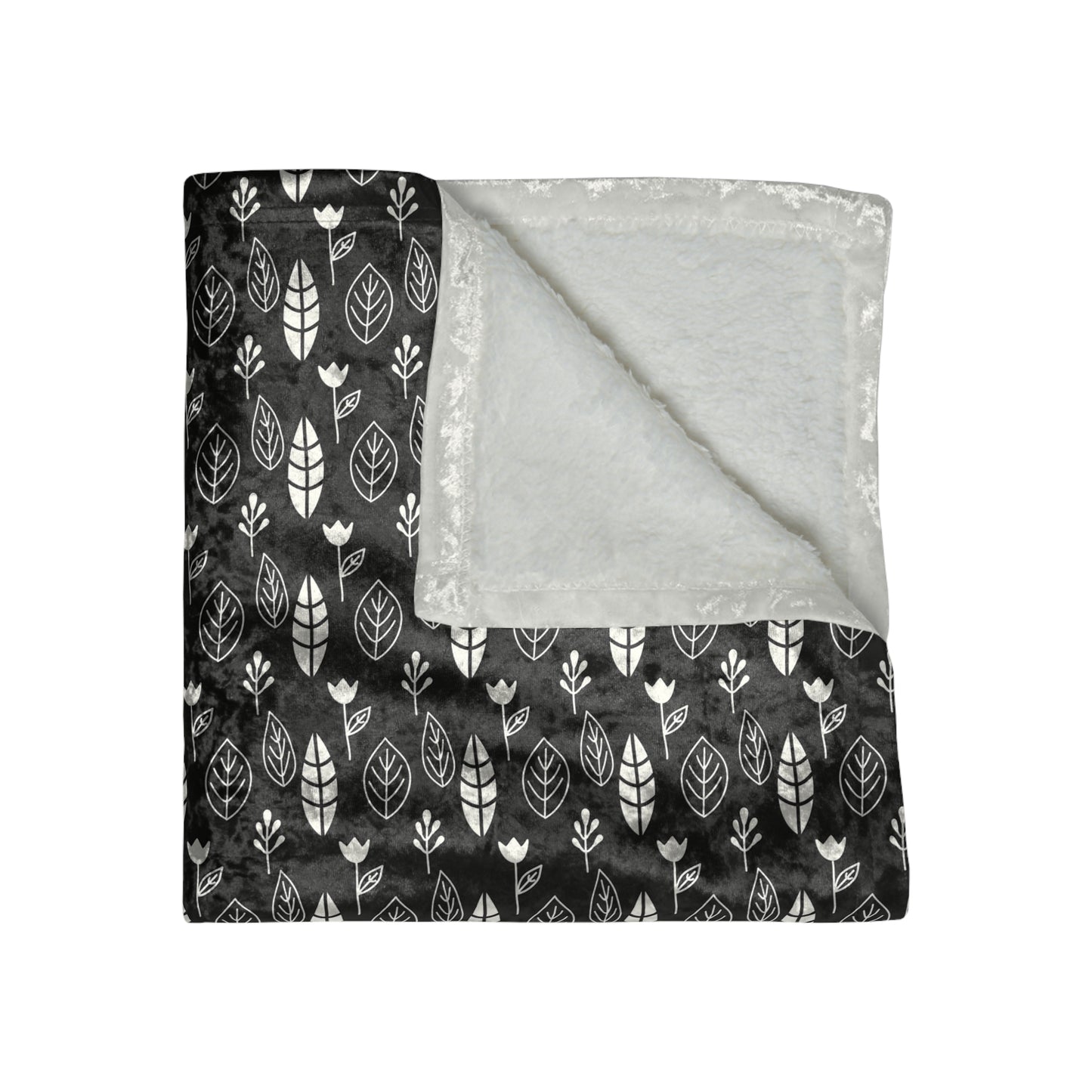 Crushed Velvet Blanket, Luxury Velvet Blanket, Super Soft Blanket, Comfy Blanket, Black & white, Daily use blanket