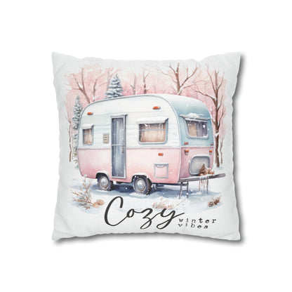 Cozy Winter Vibes Christmas-themed Soft Fabric Cushion for Decor