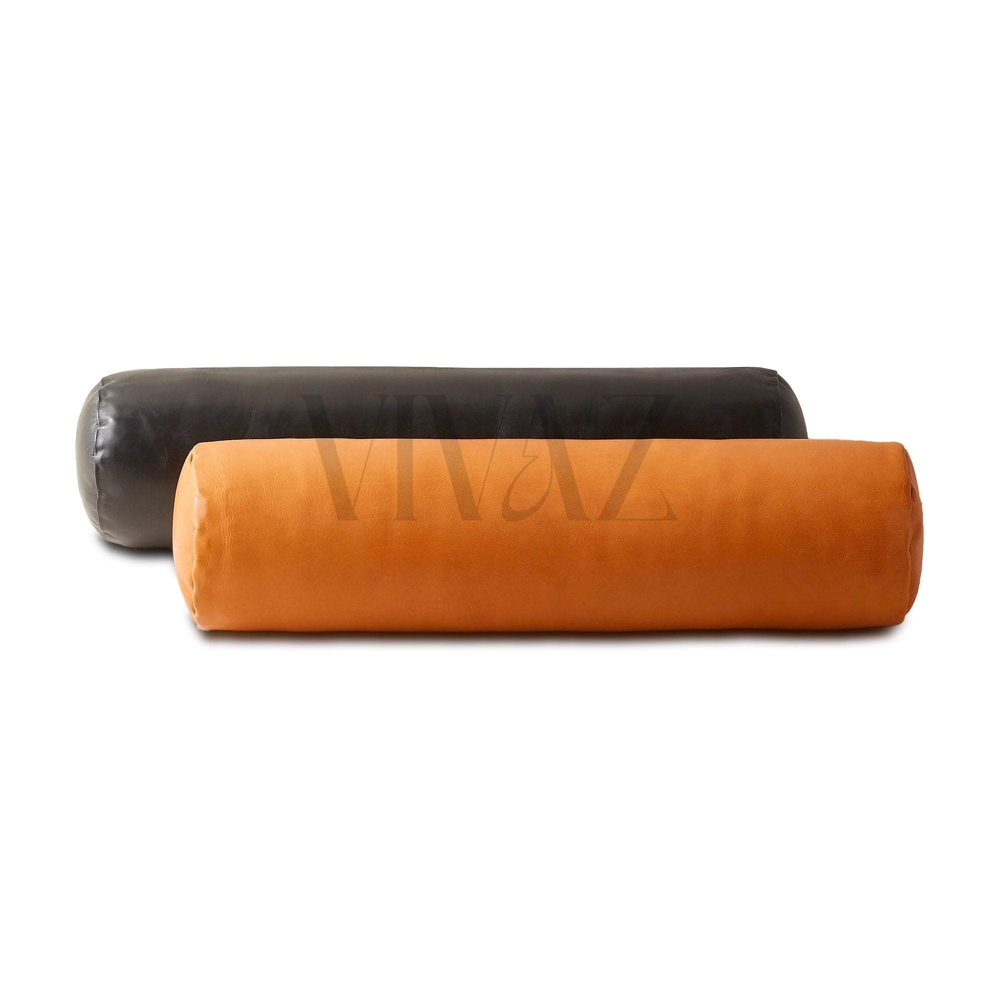 Leather bolster hot sale cushion